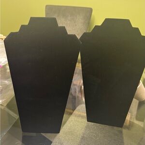 Elegant Black Jewelry Display Stands
